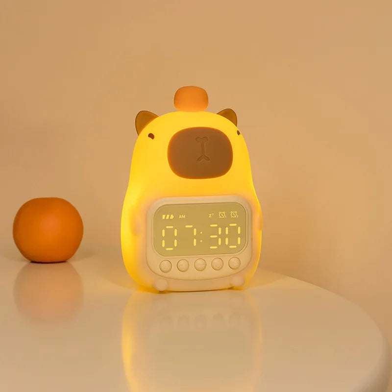 Reloj Despertador con Luz Nocturna de Carpincho (Capybara)