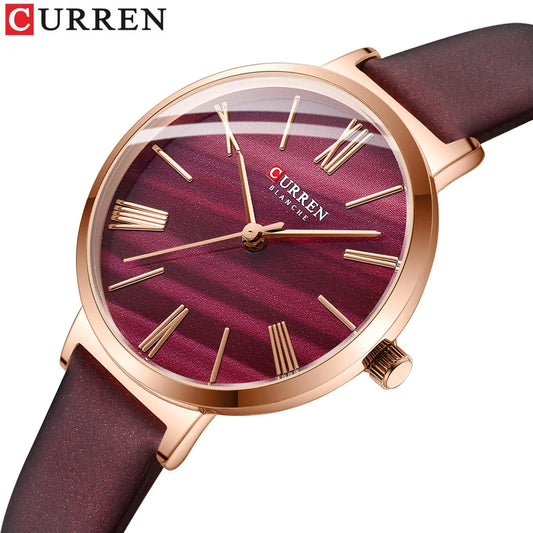 Curren Elegant Classic™ — Reloj de Mujer con Correa de Cuero