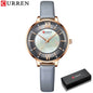 Curren Elegance Blue™ — Reloj de Mujer con Correa de Cuero