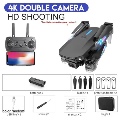 Dron KBDFA 4K con Cámara Dual – Plegable, WiFi FPV, Altitud Estable, Vuelo Inteligente