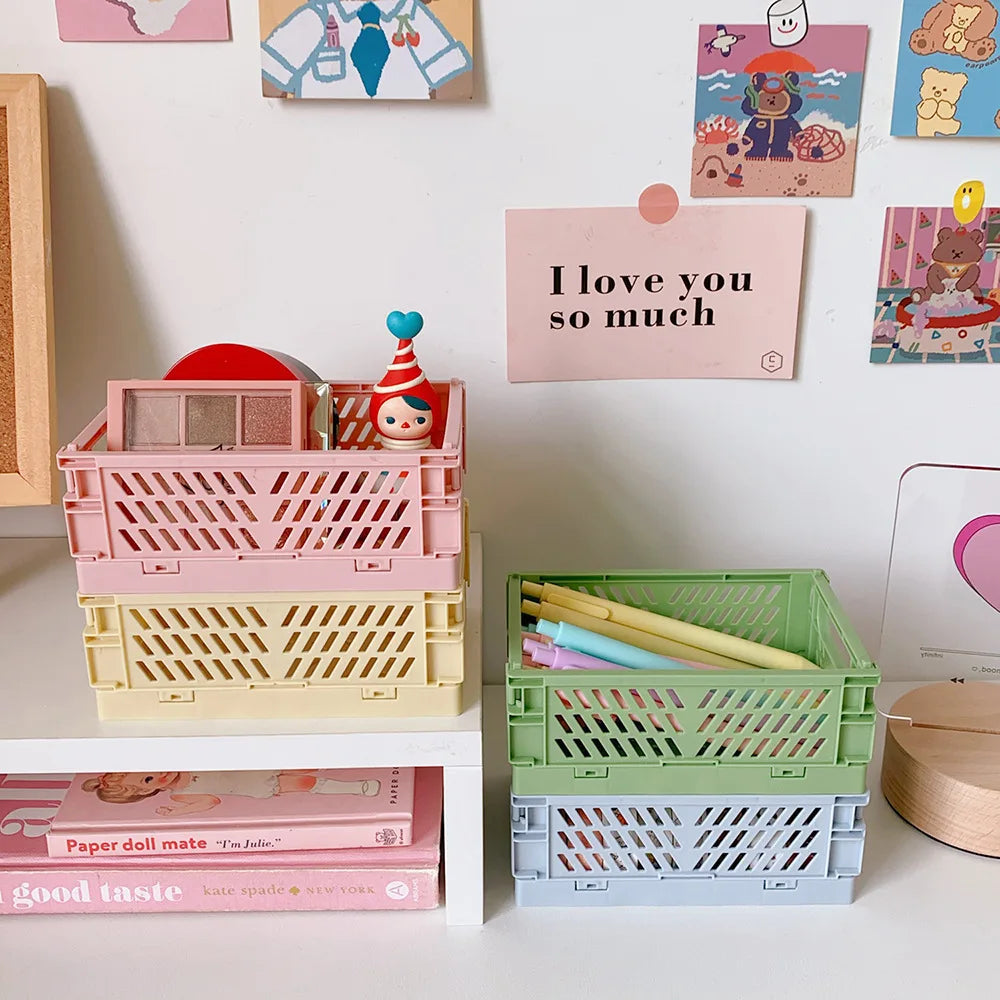 ColorBox Flex – Cajas Organizadoras Plegables de Escritorio (5 Colores)