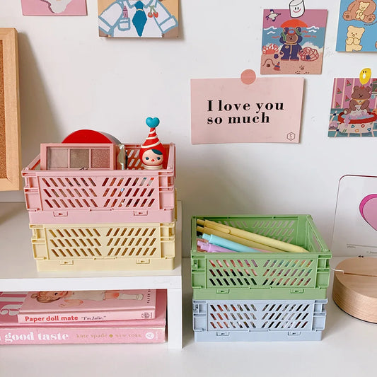 ColorBox Flex – Cajas Organizadoras Plegables de Escritorio (5 Colores)