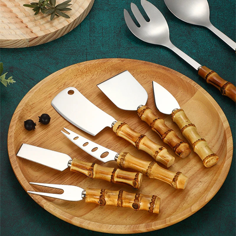 Juego de Utensilios de Cocina de Bambú KUBAC – Ecológicos y Funcionales para Tu Cocina