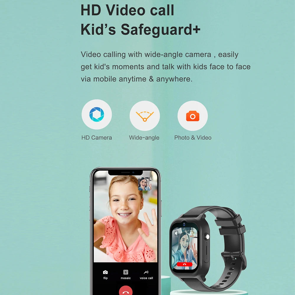 KidyWatch 4G – Smartwatch Infantil con GPS, Llamadas y Rastreador de Pasos