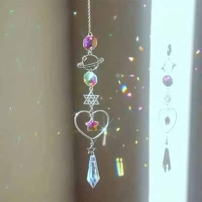 Colgante de Carillón de Viento Galaxia y Amor – Agrega Elegancia y Romance a Tu Espacio