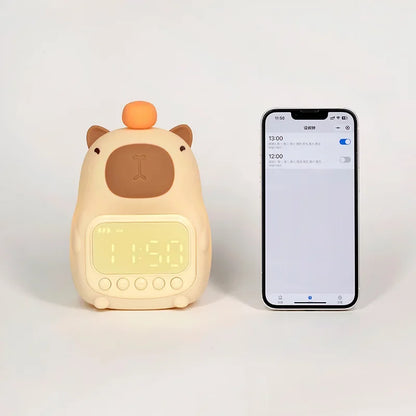 Reloj Despertador con Luz Nocturna de Carpincho (Capybara)