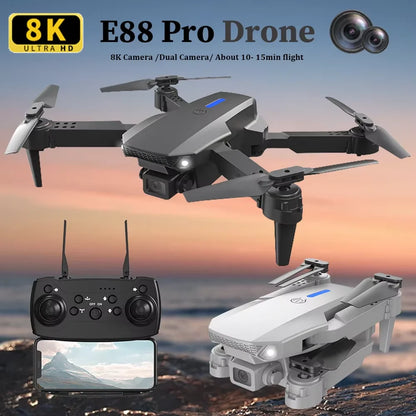 Dron KBDFA 4K con Cámara Dual – Plegable, WiFi FPV, Altitud Estable, Vuelo Inteligente