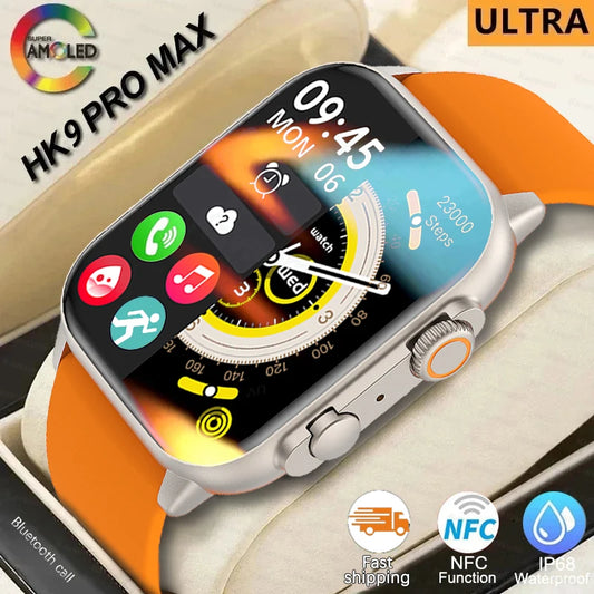 Smartwatch Hombre 2024 – Pantalla AMOLED 2.0" | Llamadas Bluetooth | Acero Inoxidable | Estilo Premium