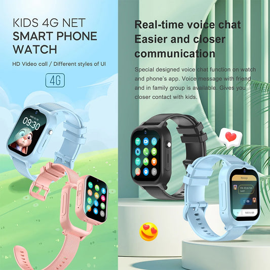 KidyWatch 4G – Smartwatch Infantil con GPS, Llamadas y Rastreador de Pasos