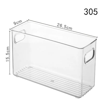 Organibox PET – Set de Cajas Organizadoras Transparente para Refrigerador y Alacena