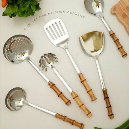 Juego de Utensilios de Cocina de Bambú KUBAC – Ecológicos y Funcionales para Tu Cocina