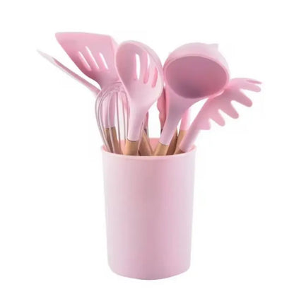 Juego de Utensilios de Cocina de Silicona – Prácticos y Duraderos para Tu Cocina