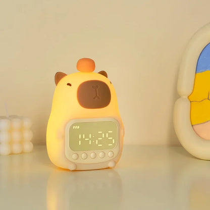 Reloj Despertador con Luz Nocturna de Carpincho (Capybara)