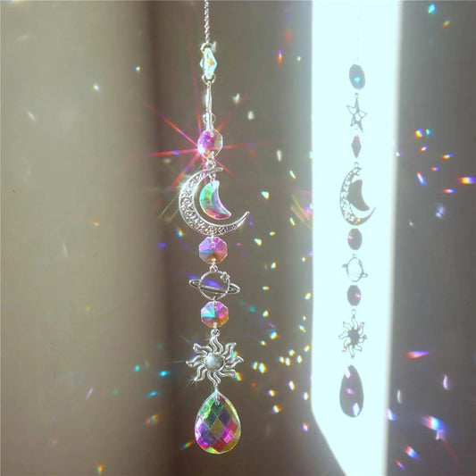 Colgante de Carillón de Viento Galaxia y Amor – Agrega Elegancia y Romance a Tu Espacio