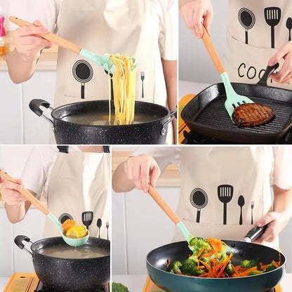 Juego de Utensilios de Cocina de Silicona – Prácticos y Duraderos para Tu Cocina