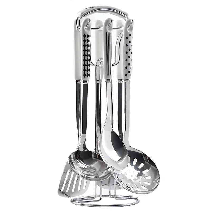 Juego de 7 Utensilios de Cocina de Acero Inoxidable – Resistencia y Elegancia para Tu Cocinahen Tools