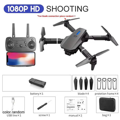 Dron KBDFA 4K con Cámara Dual – Plegable, WiFi FPV, Altitud Estable, Vuelo Inteligente