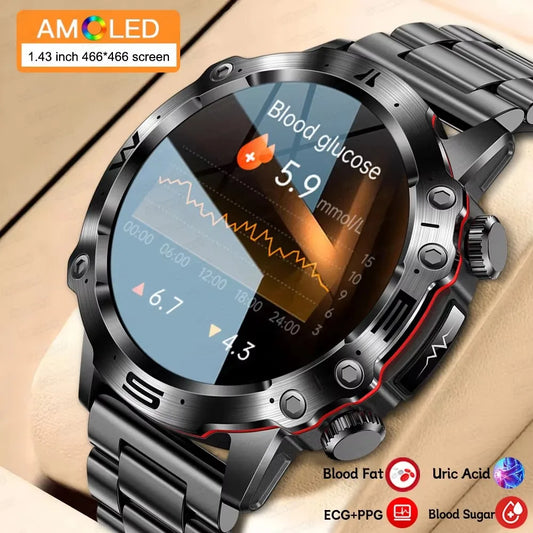 Smartwatch 2025 Premium – Salud avanzada con ECG + PPG + AMOLED