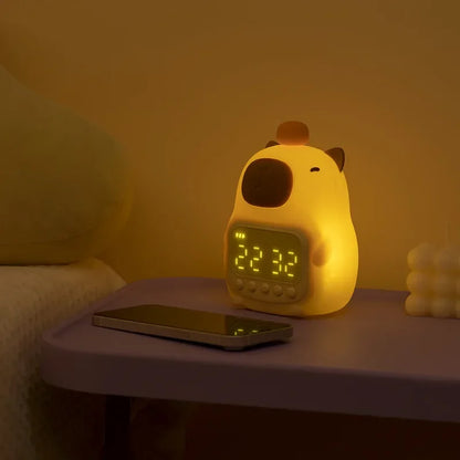 Reloj Despertador con Luz Nocturna de Carpincho (Capybara)