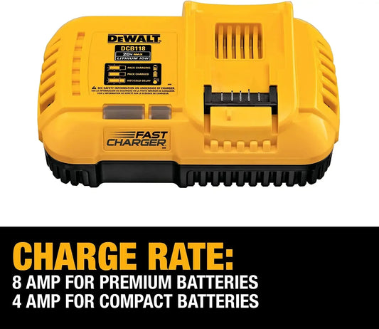 DEWALT FastCharge Pro – Cargador Rápido 220V para Baterías de Iones de Litio