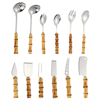 Juego de Utensilios de Cocina de Bambú KUBAC – Ecológicos y Funcionales para Tu Cocina