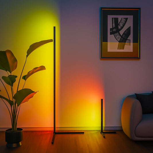 Lámpara de Suelo LED SUIDHOME - Estilo Moderno con Control Remoto