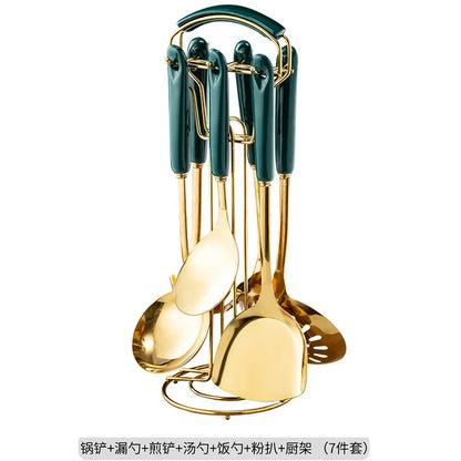 Juego de 7 Utensilios de Cocina de Acero Inoxidable – Resistencia y Elegancia para Tu Cocinahen Tools