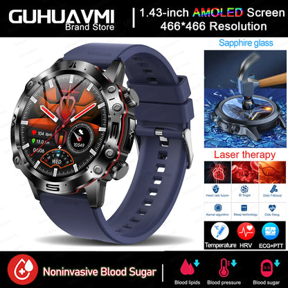 Smartwatch 2025 Premium – Salud avanzada con ECG + PPG + AMOLED