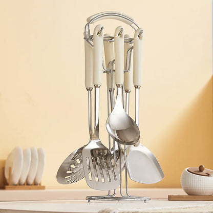 Juego de 7 Utensilios de Cocina de Acero Inoxidable – Resistencia y Elegancia para Tu Cocinahen Tools