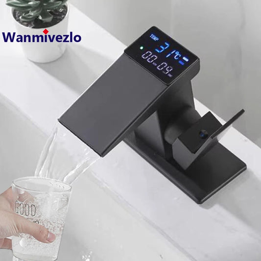 Grifo Inteligente para Lavabo con Pantalla Digital LED