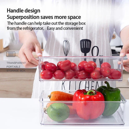 Organibox PET – Set de Cajas Organizadoras Transparente para Refrigerador y Alacena